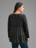 Leopard Print Ruffle Layered Hem Jersey Top sold by Bloomchic