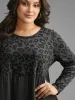 Leopard Print Ruffle Layered Hem Jersey Top sold by Bloomchic