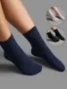 3 pairs Plain Textured Mid-Calf Socks sold by Bloomchic