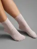 3 pairs Plain Textured Mid-Calf Socks sold by Bloomchic