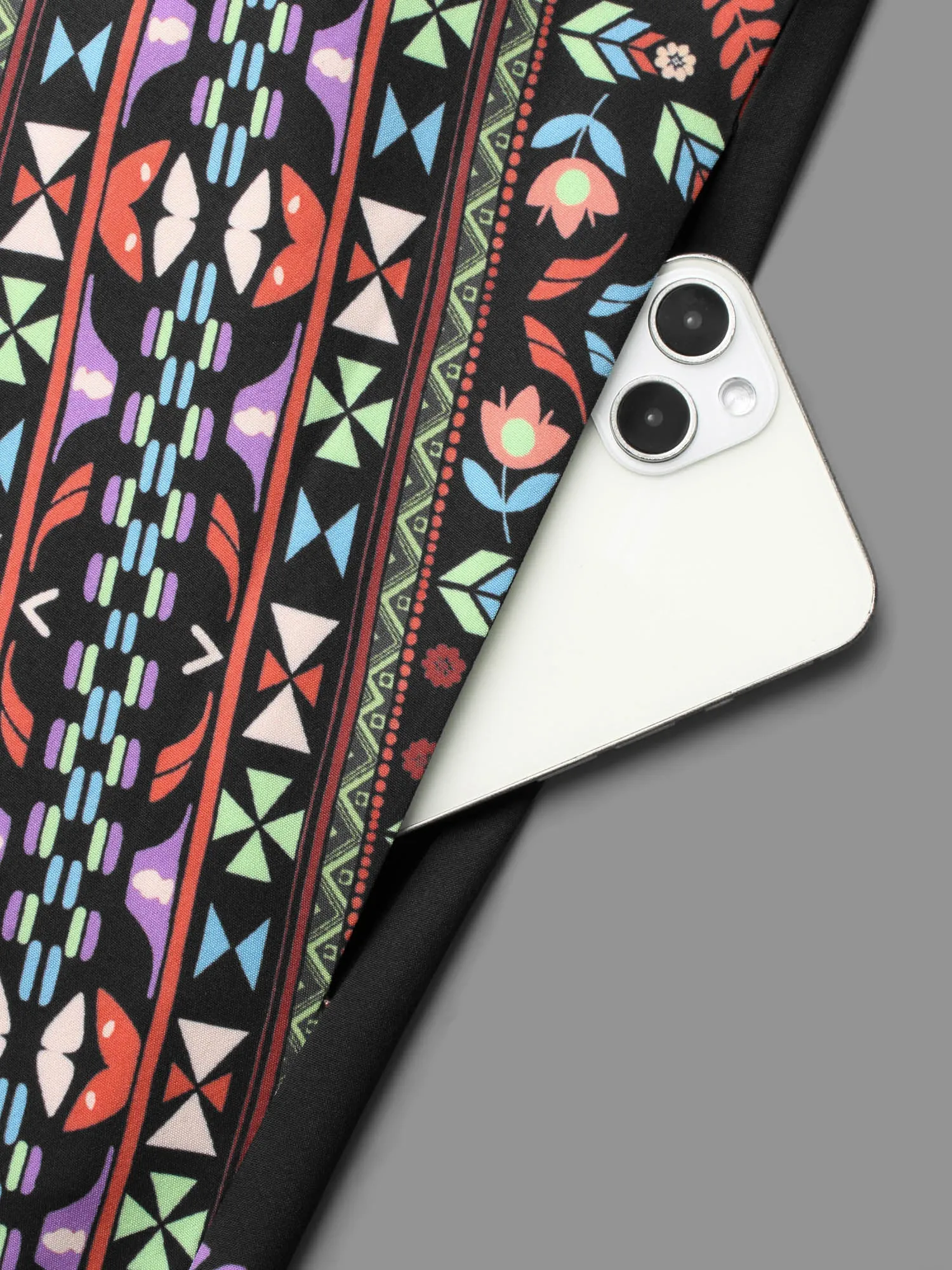 Boho Print Ruffle Sleeve Midi Dress sold by Bloomchic product image thumbnail 5