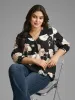 Overlap Collar Floral Print Blouse sold by Bloomchic