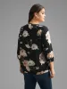 Overlap Collar Floral Print Blouse sold by Bloomchic