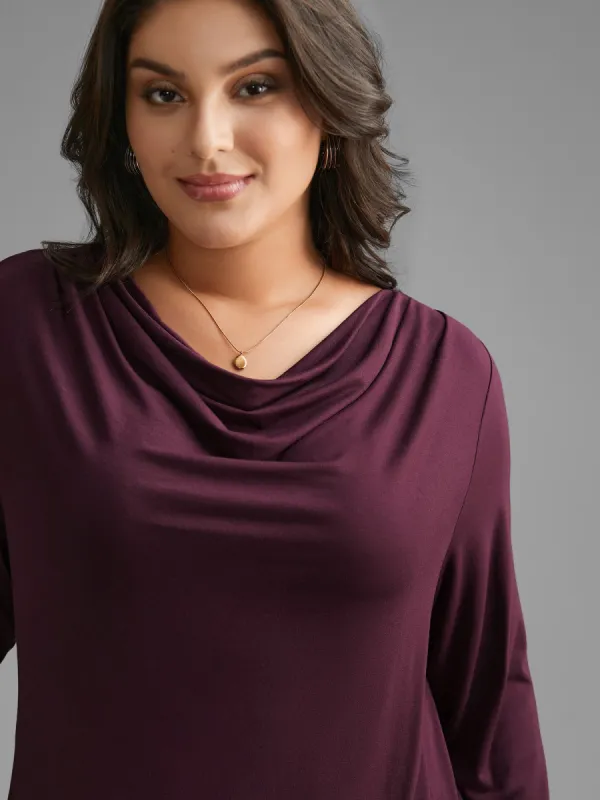 Supersoft Essentials Cowl Neck Stretchy T-shirt sold by Bloomchic