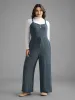 Plain Lace Patchwork Tie Knot Lounge Jumpsuit sold by Bloomchic