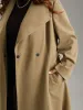 Plain Pocket Belted Lapel Collar Tunic Coat sold by Bloomchic
