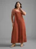 Solid Corduroy Wide Leg Overall sold by Bloomchic