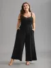 Sheer Lace Neckline Textured Pajamas Jumpsuit sold by Bloomchic