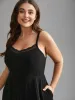 Sheer Lace Neckline Textured Pajamas Jumpsuit sold by Bloomchic