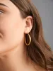 Simple Teardrop Design Hoop Earrings sold by Bloomchic