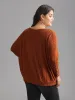Textured Sleeves Buttons Round Neck Knit Top sold by Bloomchic