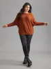 Textured Sleeves Buttons Round Neck Knit Top sold by Bloomchic