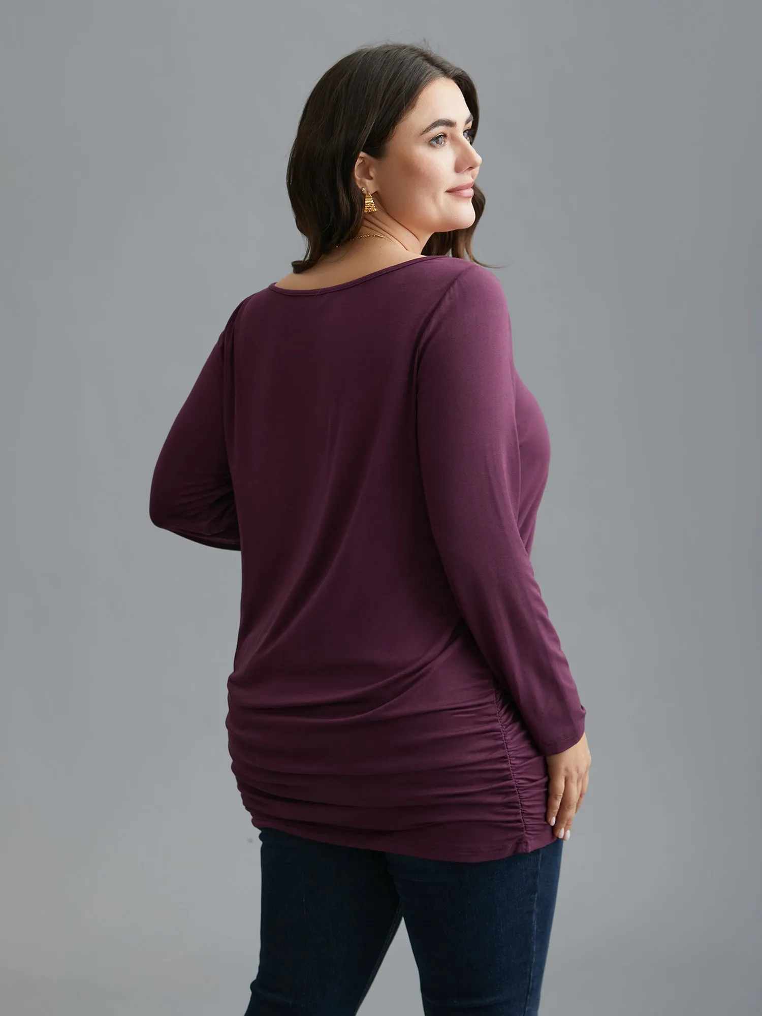 Very Stretchy Supersoft Slim-Fit T-shirt sold by Bloomchic product image thumbnail 5