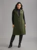 Solid Lapel Collar Pockets Coat sold by Bloomchic