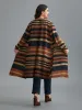 Multi-Color Striped Open-Front Long Jacket sold by Bloomchic