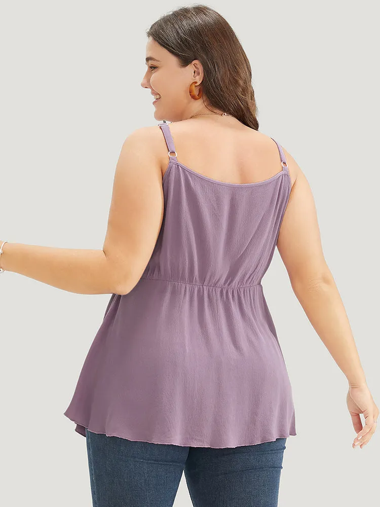 Plain Ruffle Tiered Front Cami Top sold by Bloomchic product image thumbnail 5