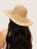 Natural Stone Decor Woven Visor Hat sold by Bloomchic