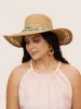Natural Stone Decor Woven Visor Hat sold by Bloomchic