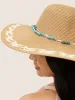 Natural Stone Decor Woven Visor Hat sold by Bloomchic