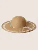 Natural Stone Decor Woven Visor Hat sold by Bloomchic