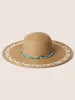 Natural Stone Decor Woven Visor Hat sold by Bloomchic