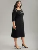 Round Neck Sequin Pearl Beaded Dress sold by Bloomchic