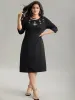 Round Neck Sequin Pearl Beaded Dress sold by Bloomchic