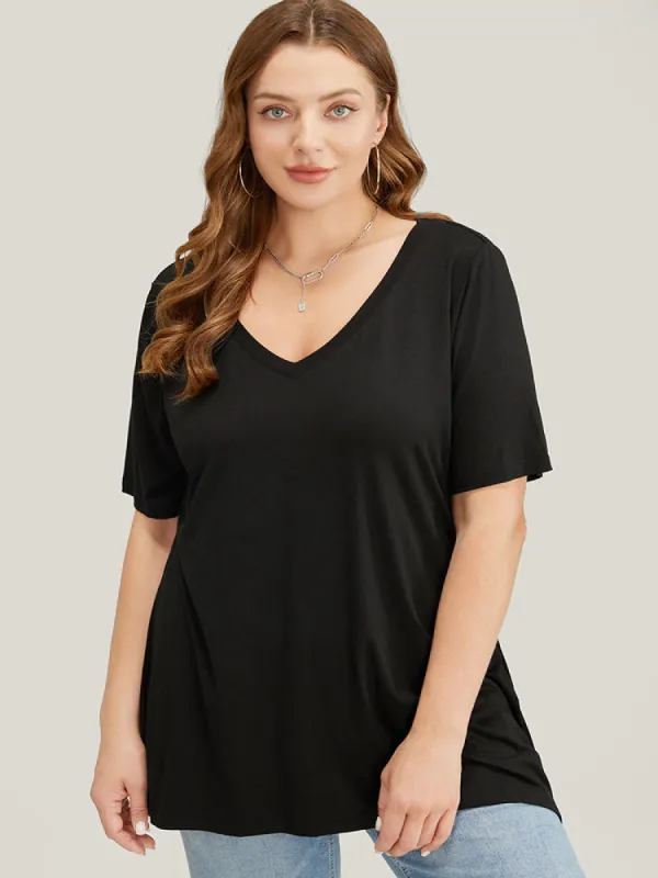 Supersoft Essentials Moderately Stretchy Drop Shoulder T-shirt sold by Bloomchic