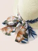 Tropical Print Scarf Woven Sun Hat sold by Bloomchic