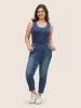 Rib Knit Contrast Topstitching Tank Top sold by Bloomchic