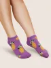 5 Pairs Vintage Fruit Print Low Cut Socks sold by Bloomchic