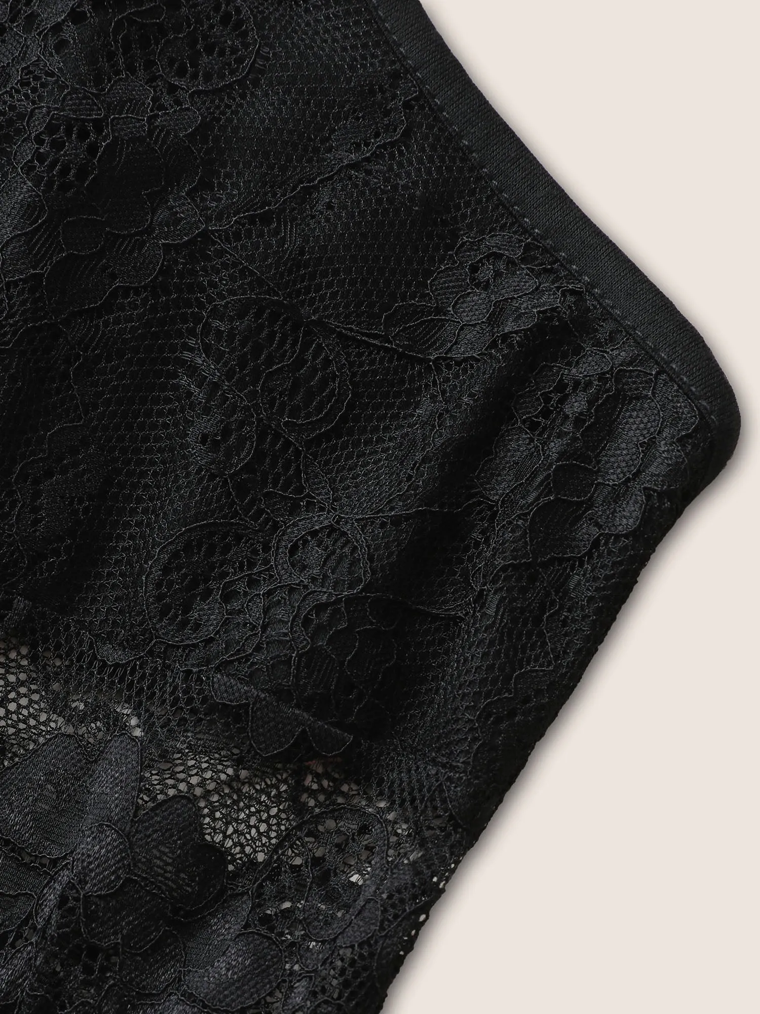 Solid Crochet Lace Mesh Sleep Dress sold by Bloomchic product image thumbnail 5