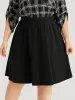 Plain Elastic Waist Drape Skirt sold by Bloomchic
