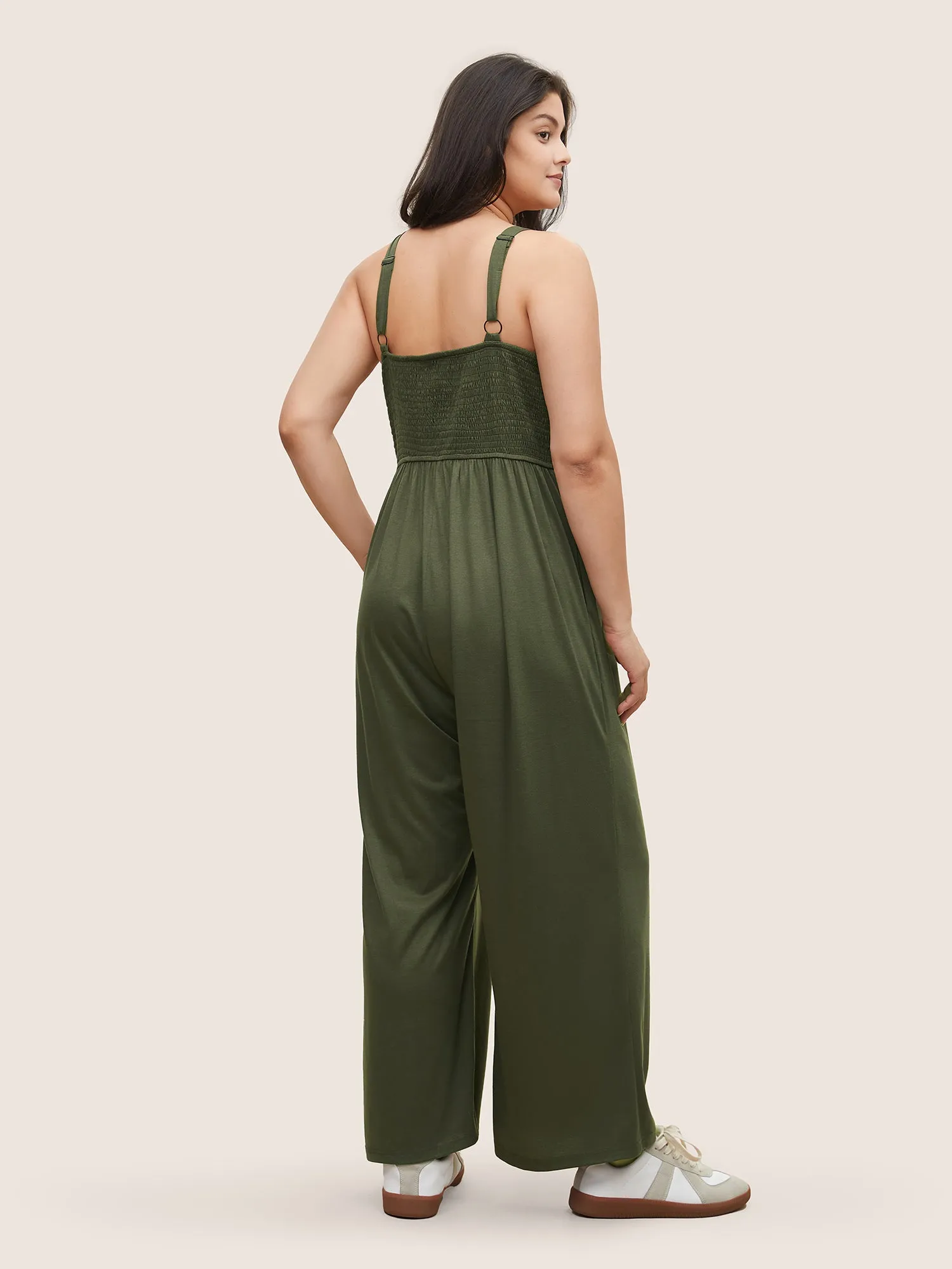 Supersoft Essentials Shirred Pocket Cami Jumpsuit sold by Bloomchic product image thumbnail 4