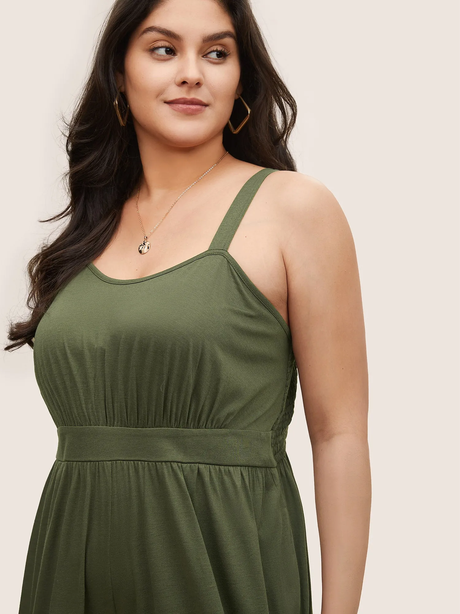 Supersoft Essentials Shirred Pocket Cami Jumpsuit sold by Bloomchic product image thumbnail 2