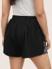 Floral Embroidered Ties Scalloped Trim Shorts sold by Bloomchic