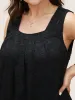 Solid Crochet Lace Plicated Detail Tank Top sold by Bloomchic