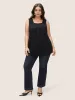 Solid Crochet Lace Plicated Detail Tank Top sold by Bloomchic