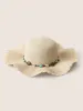 Shell Decor Scallop Trim Boho Straw Hat sold by Bloomchic