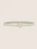 Elegant Rhinestone Faux Pearl Decor Belt sold by Bloomchic