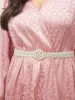 Elegant Rhinestone Faux Pearl Decor Belt sold by Bloomchic