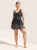 Ditsy Floral Lined Spaghetti Strap Swim Dress sold by Bloomchic
