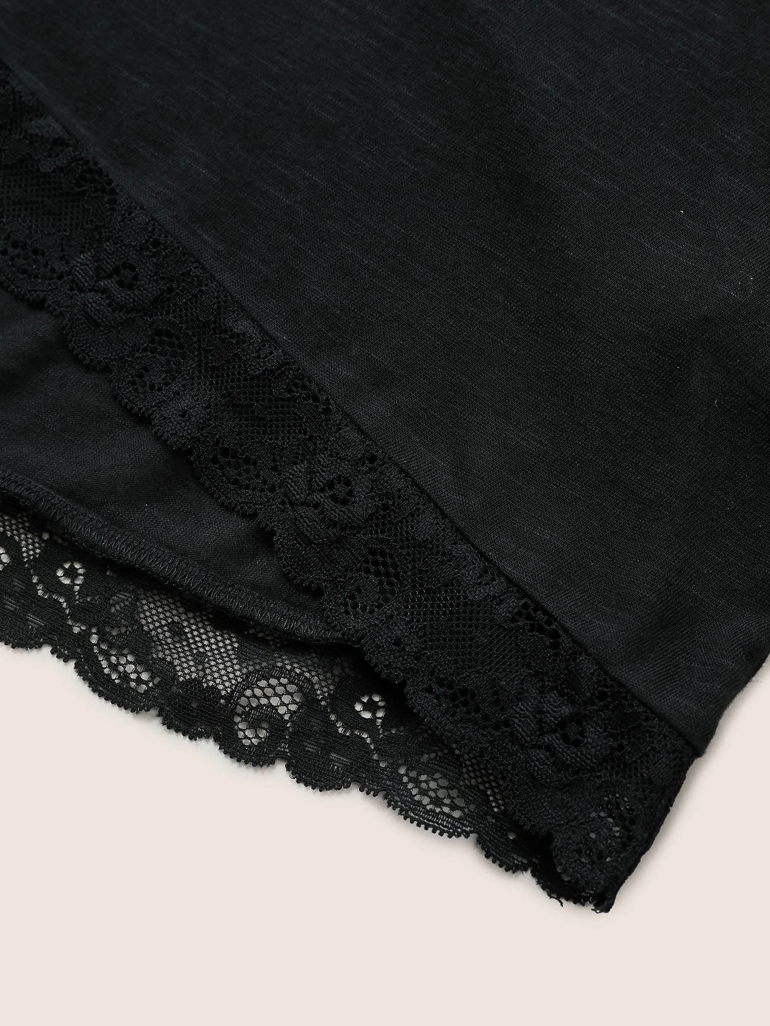 Plain Lace Panel Cami Sleep Dress sold by Bloomchic product image thumbnail 5