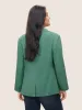Suit Collar Geometric Lined Flap Pocket Blazer sold by Bloomchic