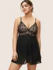 Star Guipure Lace Mesh Split Side Sleep Dress sold by Bloomchic