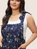 Ditsy Floral Pleated Ties Spaghetti Strap Jumpsuit sold by Bloomchic