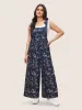 Ditsy Floral Pleated Ties Spaghetti Strap Jumpsuit sold by Bloomchic