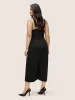 Solid Adjustable Straps Pocket Cami Jumpsuit sold by Bloomchic
