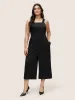 Solid Adjustable Straps Pocket Cami Jumpsuit sold by Bloomchic