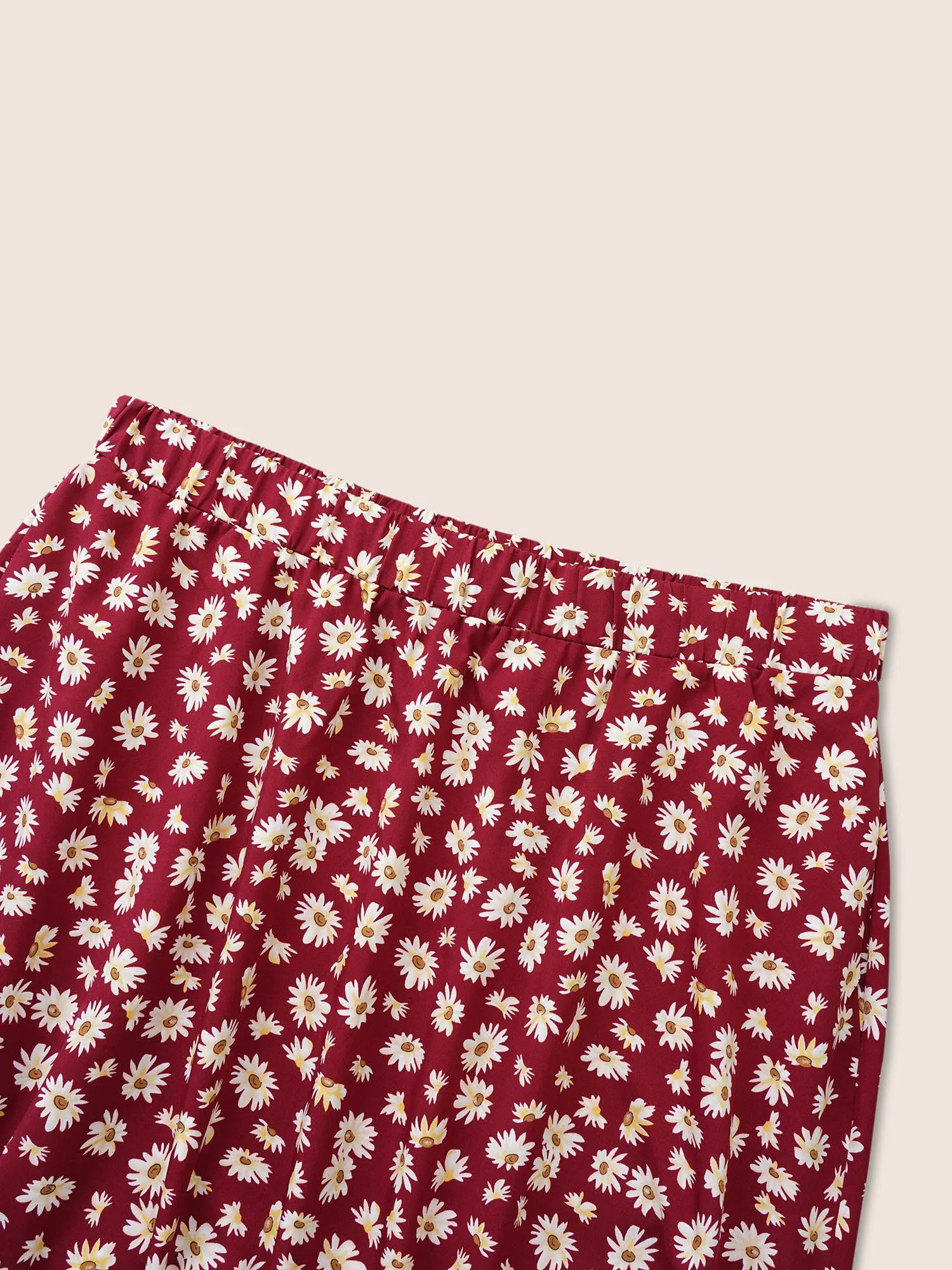 Ditsy Floral Elastic Waist Pocket Midi Skirt sold by Bloomchic product image thumbnail 5